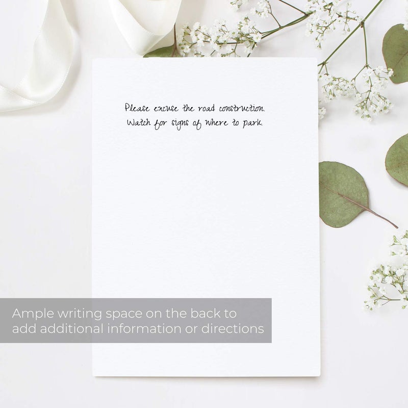 Canopy Street Lush Greenery Fill In The Blank Bridal Shower Invitation / 25 Floral Bridal Shower Invitations With Envelopes / 5" x 7" Bride To Be Flat Invite Cards/Made In The USA - Image 5
